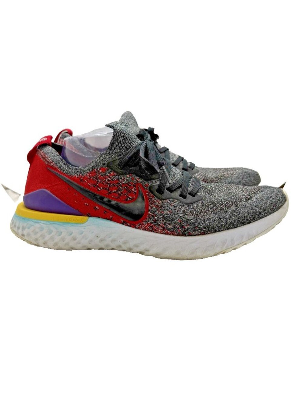 Nike Epic React Flyknit 2 BQ8928-007 Lace Up Sneakers Men's Sz US 11 EU 45 Shoes